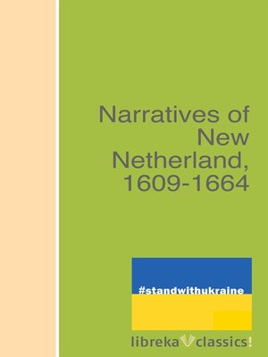 cover image of Narratives of New Netherland, 1609-1664